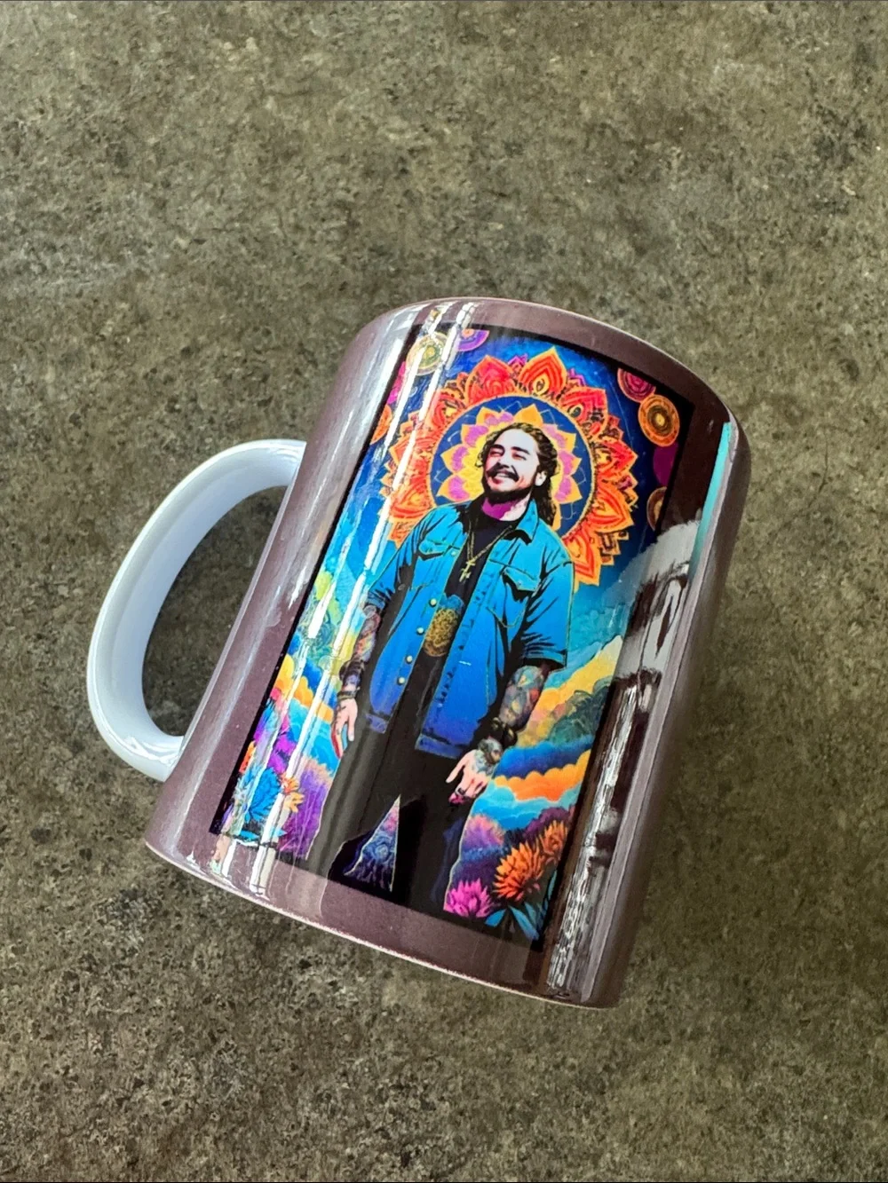 Post Malone Postie Psychedelic Art Mug New
